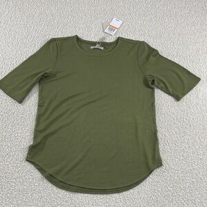 Cupio Olive Green Short Sleeve Crewneck Tee